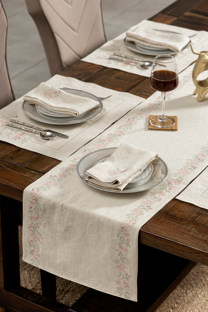 floral serenity table runner